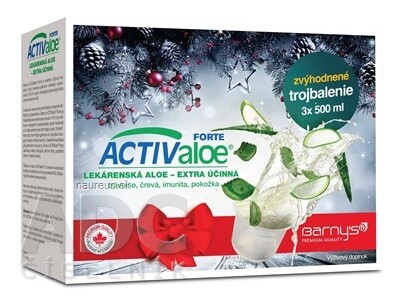 BioPol GN s.r.o. div. Pharma United Ltd. (CAN) Barnys ACTIValoe FORTE zvýhodněné trojbalení 3x500 ml, 1x1 set 500ml