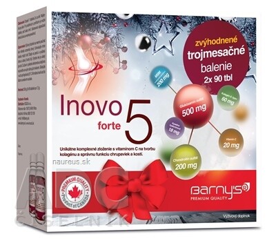 BioPol GN s.r.o. div. Pharma United Ltd. (CAN) Barnys Inovo 5 forte tbl 2x90 (180 ks) zvýhodněné tříměsíční balení, 1x1 set
