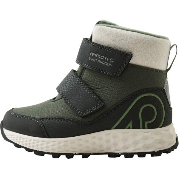 REIMA HALLAVA Dětské zimní boty, tmavě zelená, velikost
