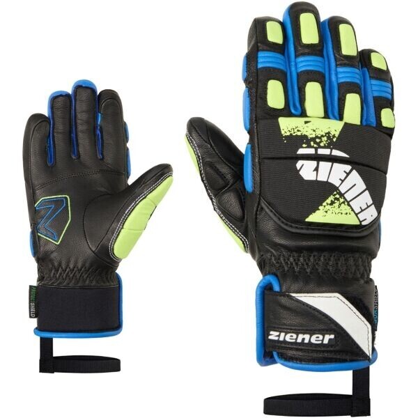 Ziener LONOS-Z RACE AS PR JUNIOR Dětské lyžařské rukavice, černá, velikost