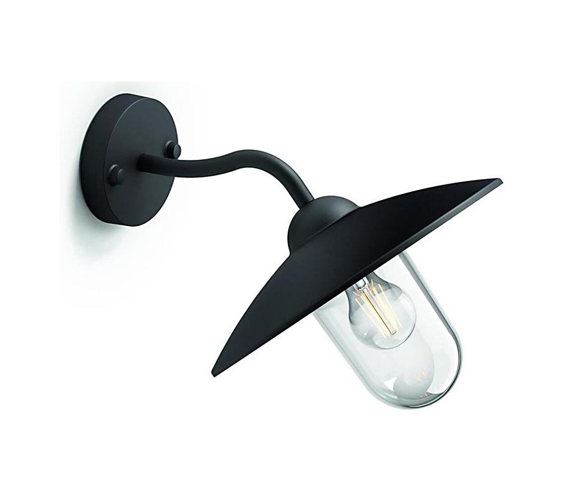 Philips 01643/30/PN - Venkovní nástěnné svítidlo HAMMOCK 1xE27/60W/230V IP44 01643/30/PN