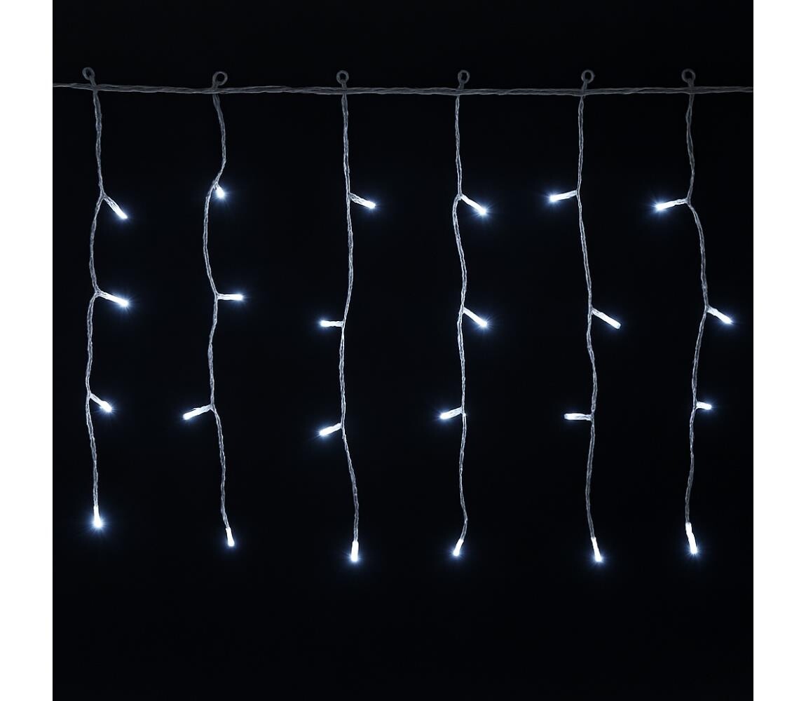 B.V.  - LED Ven. ván. řetěz 300xLED/6W/230V/8 funkcí 15x0,4m IP44 stud bílá B103031Q2