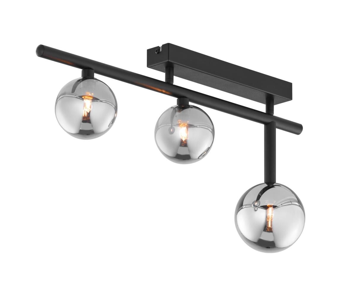 Jupiter 1907 - Přisazený lustr NEPTUN 3xG9/14W/230V černá/kouřová šedá 1907