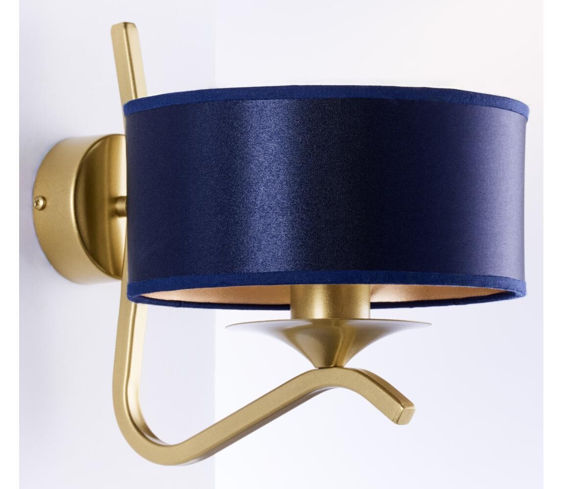 Jupiter 2115 - Nástěnná lampa KASZMIR 1xE27/15W/230V modrá/zlatá 2115