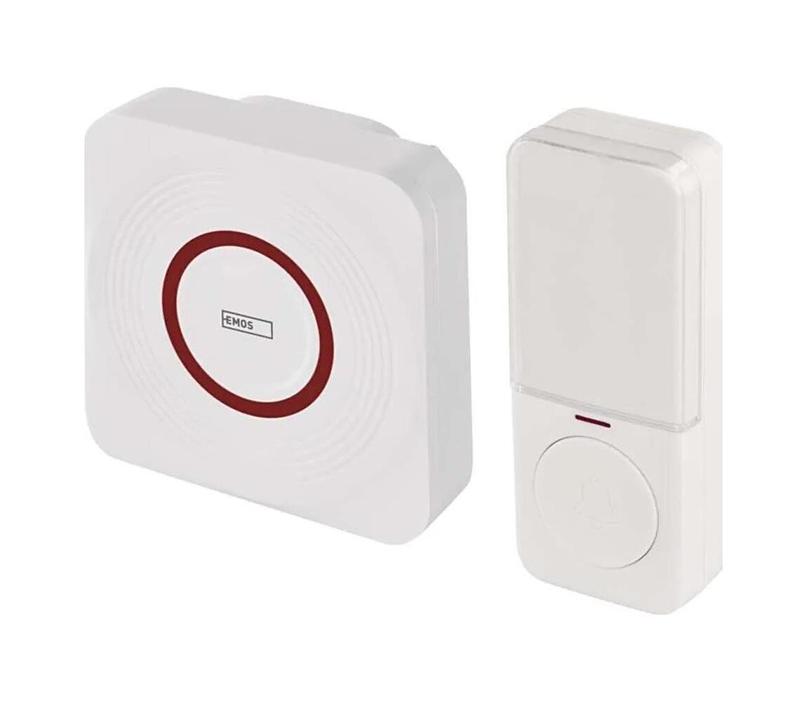 Bezdrátový zvonek do zásuvky GoSmart 230V + 1xCR2032 bílá Wi-Fi P5735WS