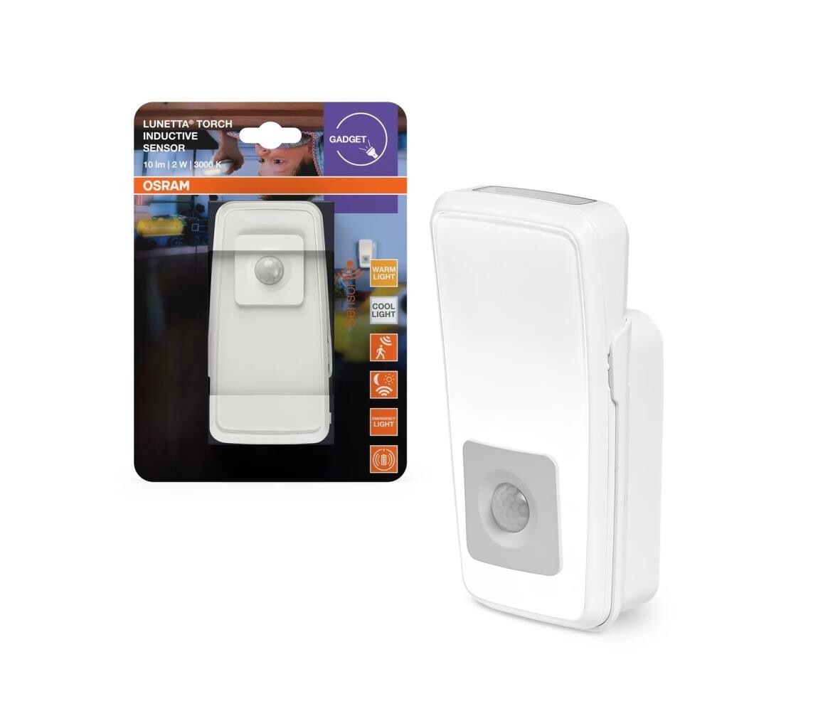Osram - LED Orientační svítidlo do zásuvky se senzorem LUNETTA LED/2W/230V 4099854530739