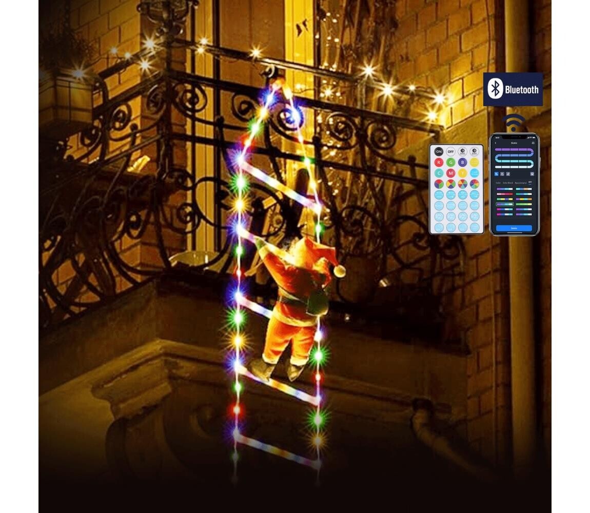 B.V.  - LED RGBICW Venkovní vánoční dekorace 150xLED/230V 3m IP44 + DO S104033VT