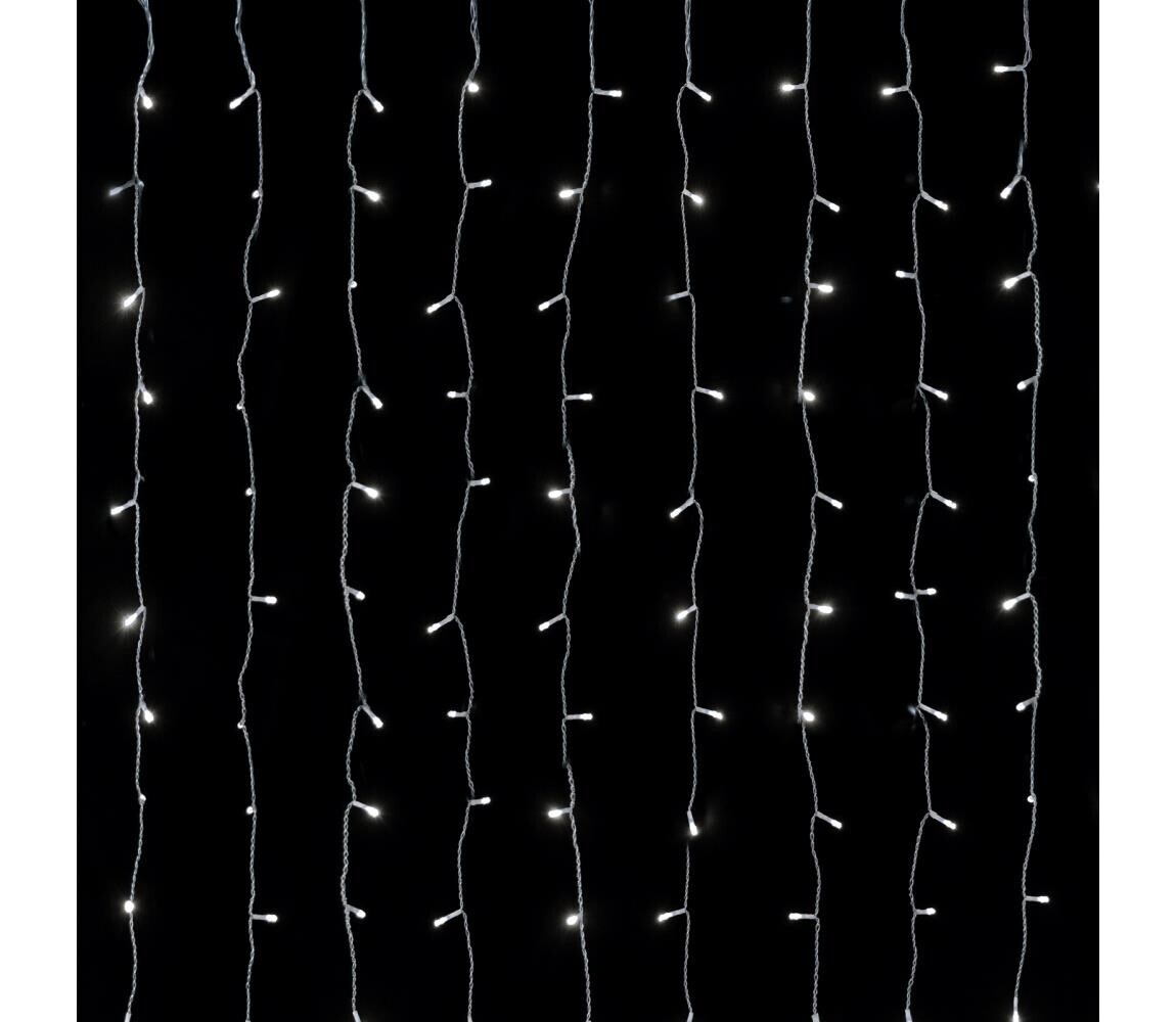 B.V.  - LED Ven. ván. řetěz 234xLED/3,6W/230V 1,2x1,8m IP44 studená bílá B10303ABHQ