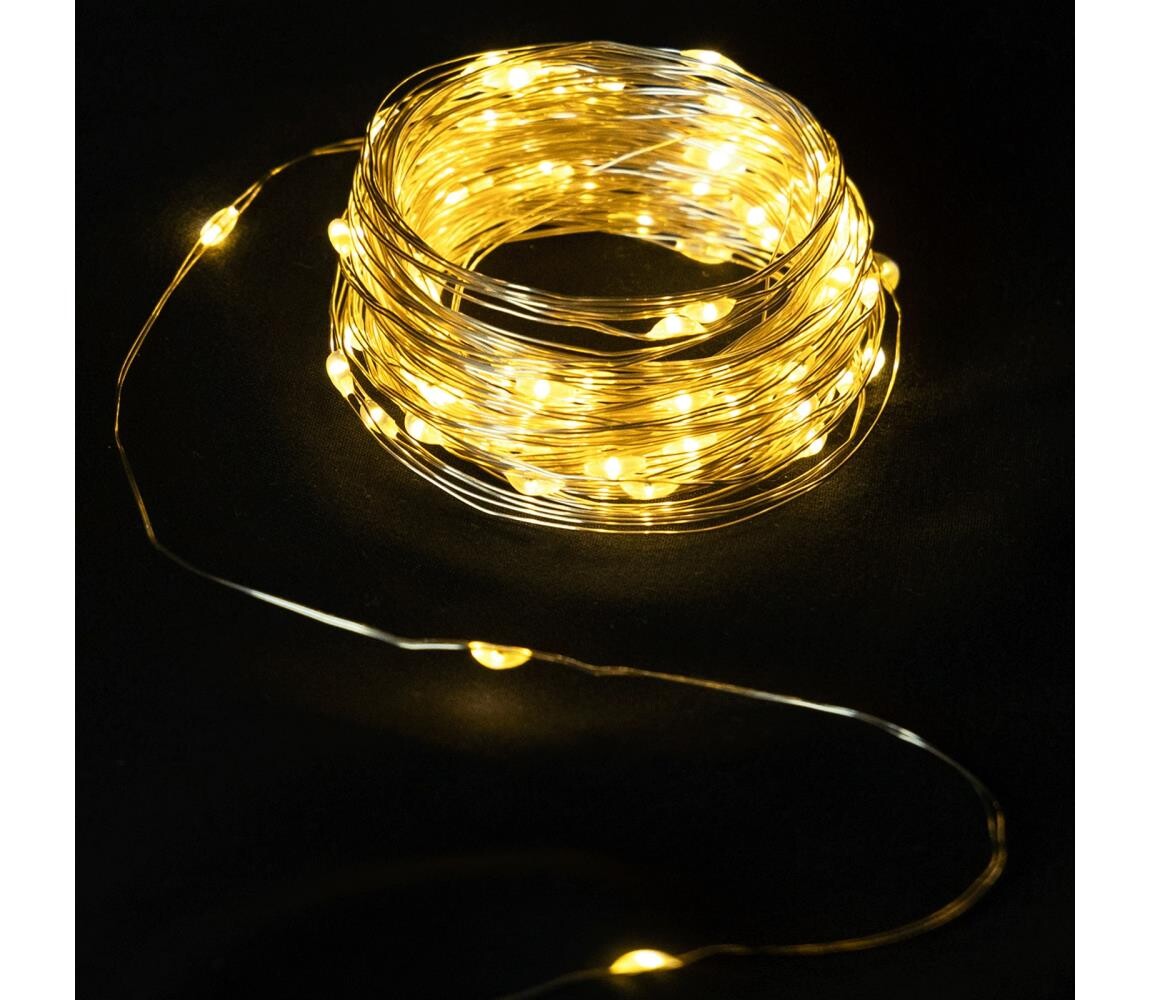 B.V.  - LED Vánoční řetěz 20xLED/2x3V 2m teplá bílá B10303K0W