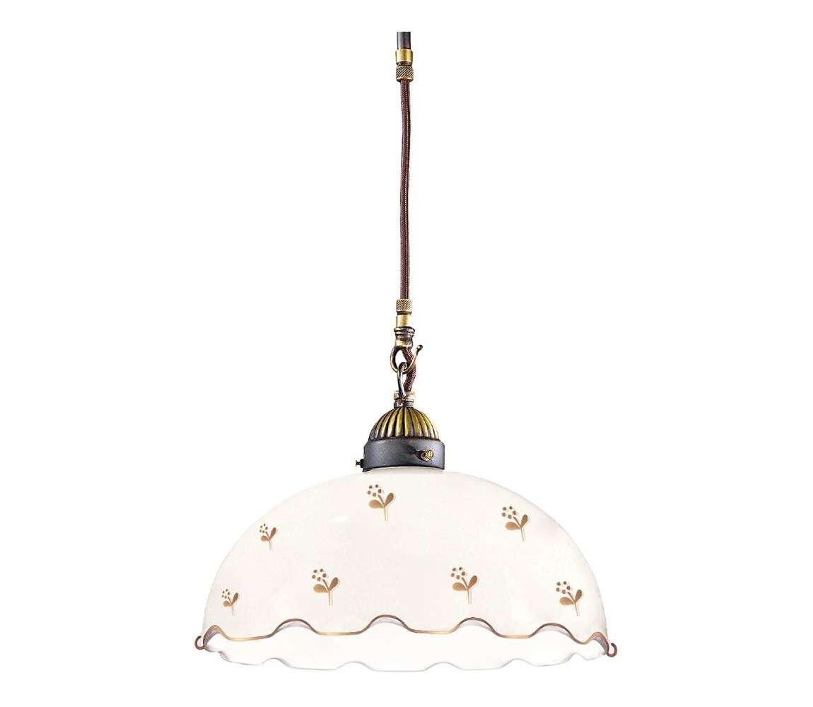 Kolarz 731.30.161- Lustr na lanku NONNA 1xE27/75W/230V pr. 30 cm květ. rose gold 731.30.161