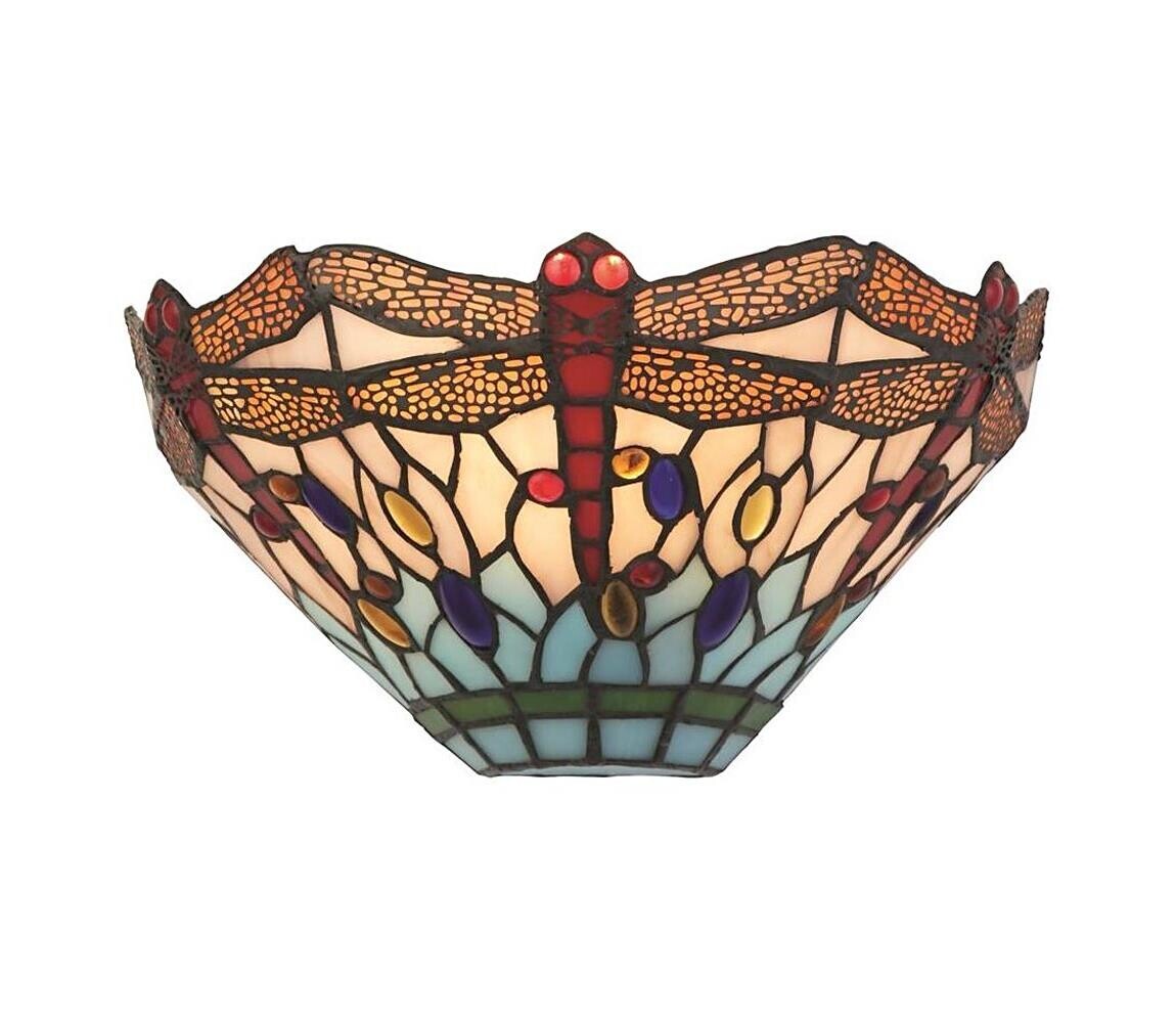 Searchlight 1283-17 - Tiffany nástěnné svítidlo DRAGONFLY 1xE14/60W/230V 1283-17