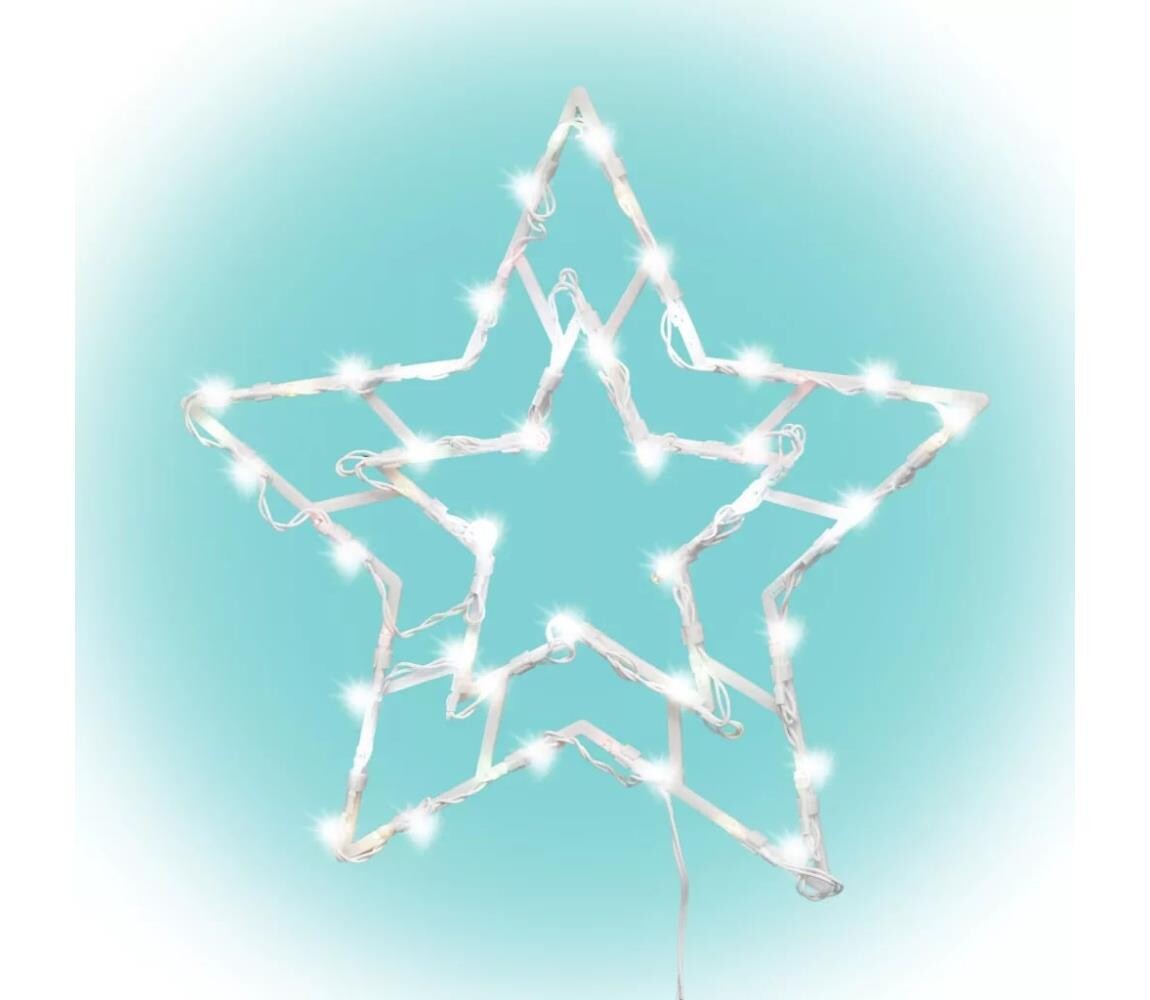 LED Venkovní vánoční dekorace do okna 35xLED/230V IP44 teplá bílá/hvězda 5999084966225