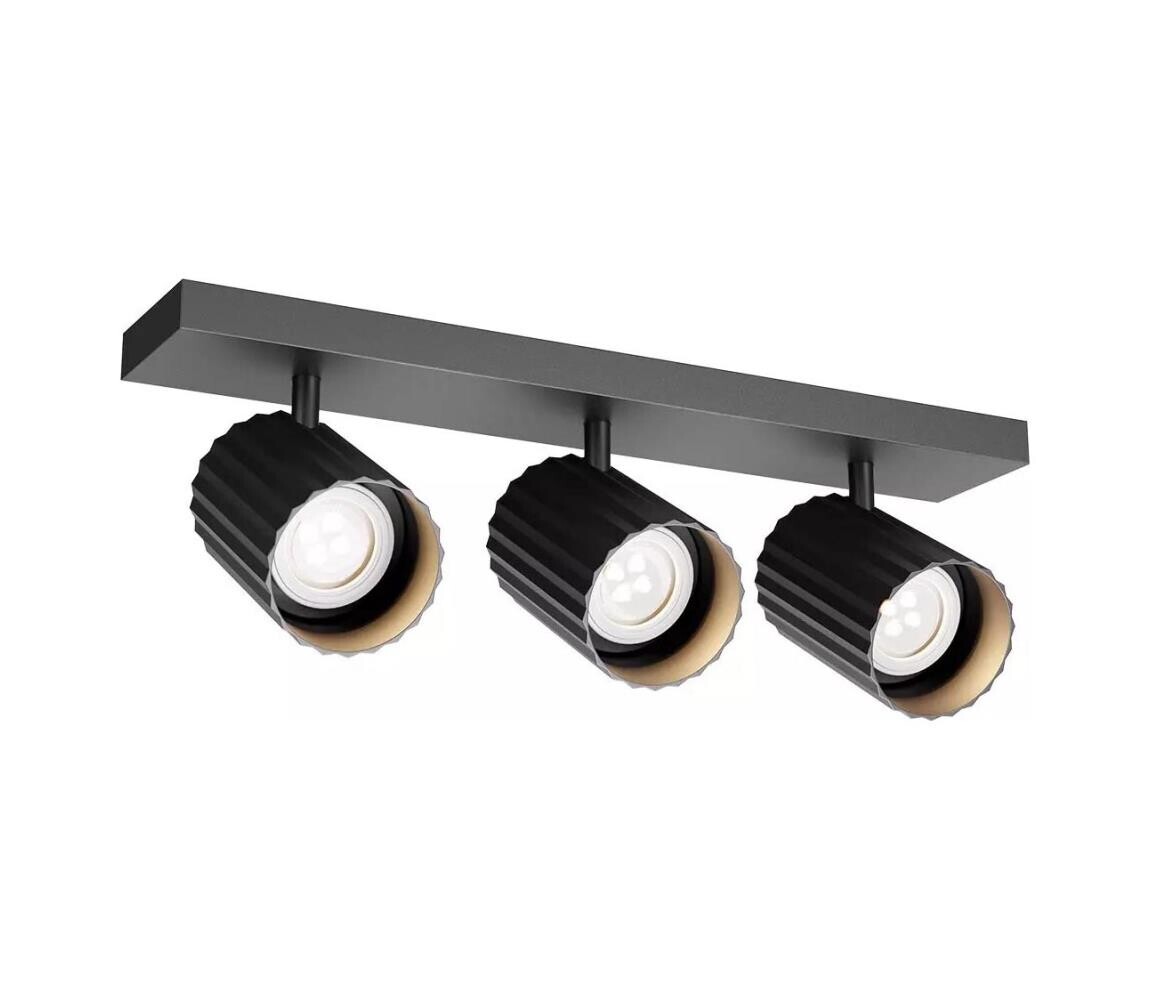 Redo 01-3406 - Bodové svítidlo DELPHI 3xGU10/7W/230V černá 01-3406