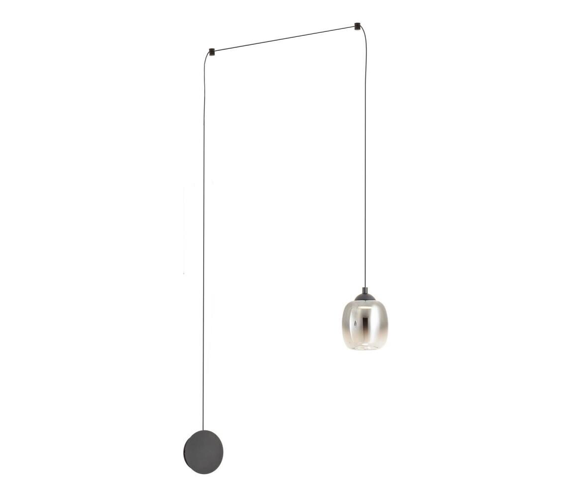 Redo 01-3484 - LED Nástěnná lampa KHADI LED/6W/230V CRI90 pr.12 cm černá/kouřová 01-3484