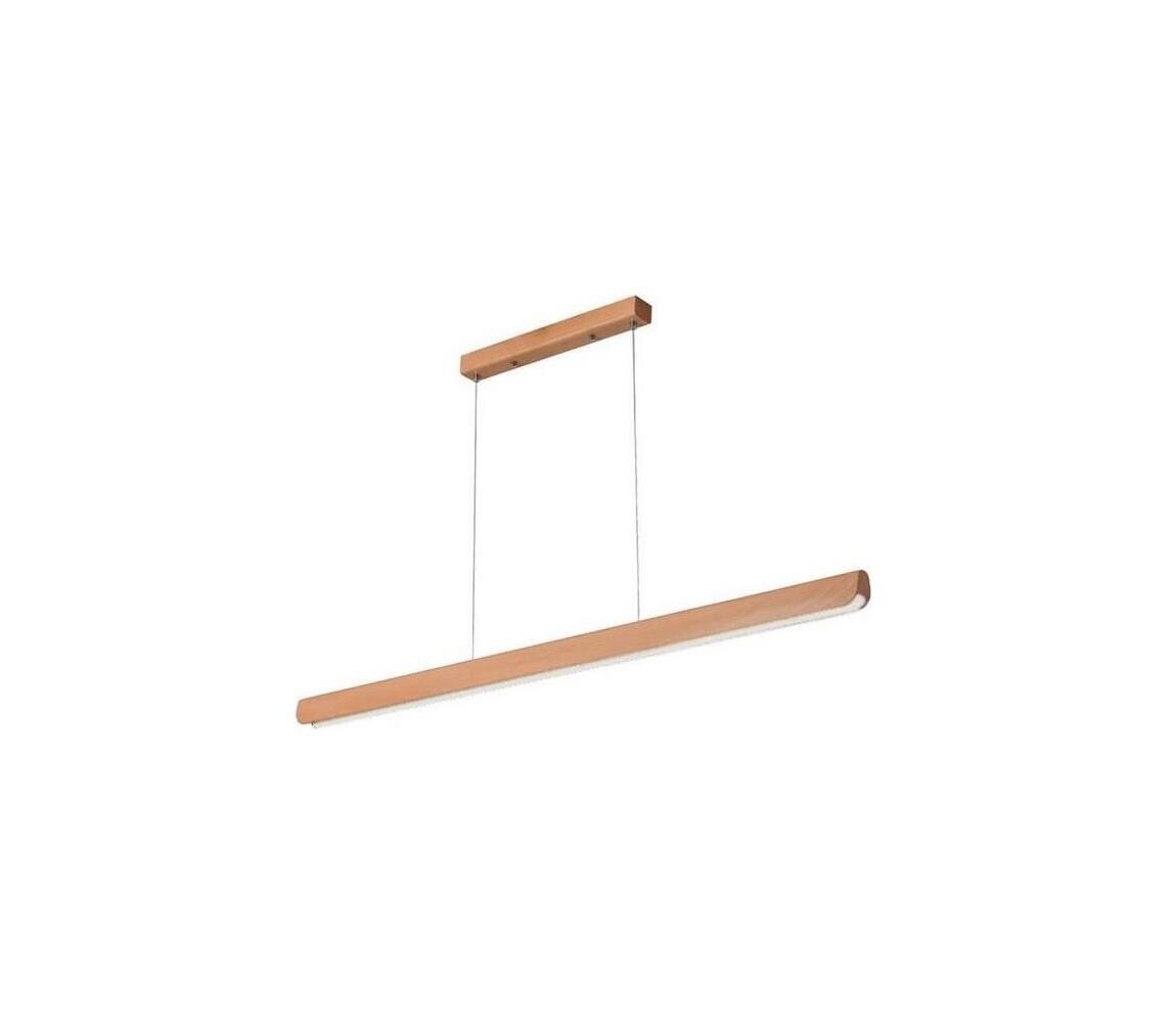 LED Lustr na lanku LED/22W/230V 4000K 120 cm buk/masiv WRL0421