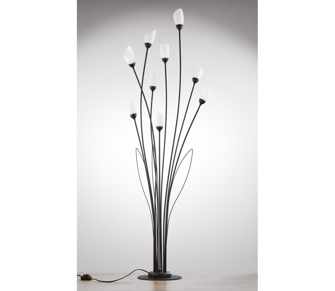 Jupiter 2058 - Stojací lampa GLORIOSA 9xG9/14W/230V černá 2058