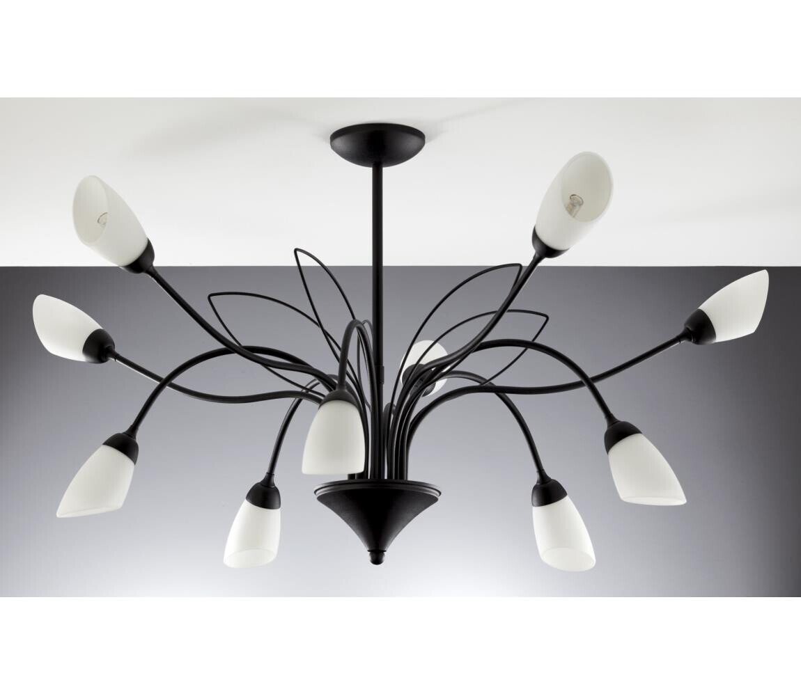 Jupiter 2056 - Lustr na tyči GLORIOSA 10xG9/14W/230V černá 2056