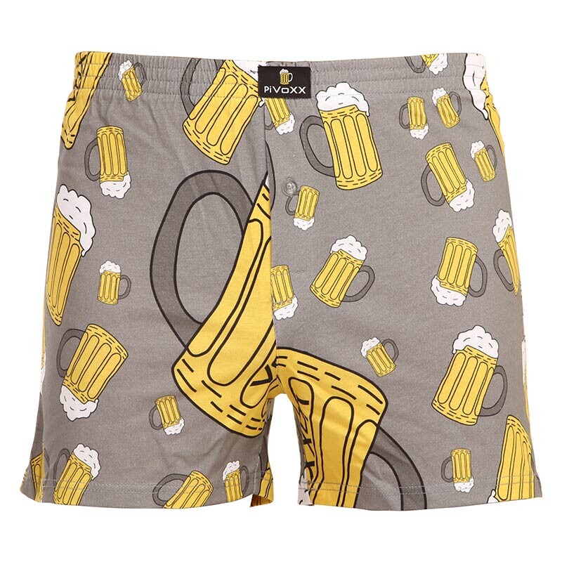 Pánské trenky VoXX šedé (Karlos - pivo velké) XL, trenýrky