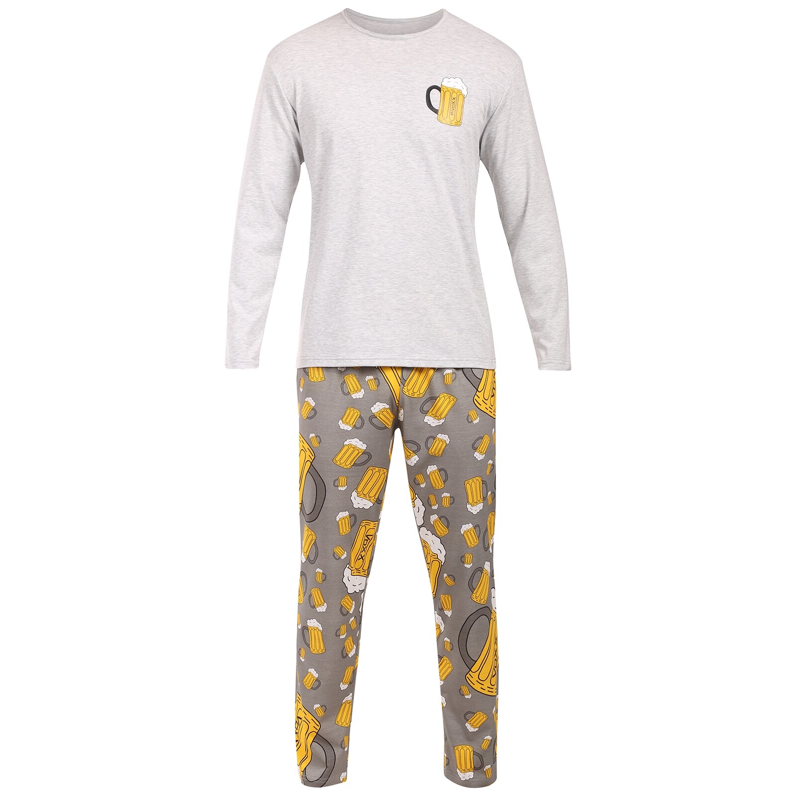 Pánské pyžamo Lonka vícebarevné (Lopping pivo/tisk melé) XXL