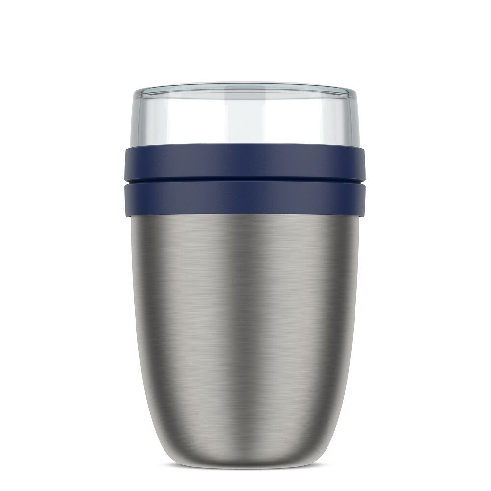 Termobox z nerezové oceli Ellipse 500+200ml, Mepal, tmavě modrý