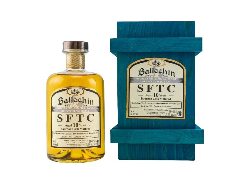 Ballechin SFTC 2009 Bourbon cask 10y Highland whisky 58.4% 0,5l