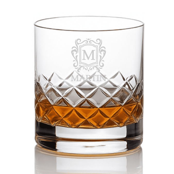 Dekorant Sklenice na whisky s monogramem Grosvenor 310 ml 2KS