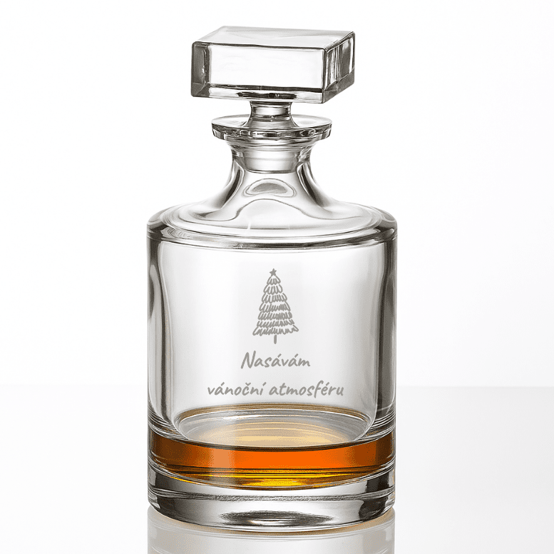 Dekorant Vánoční karafa na lihoviny 500 ml