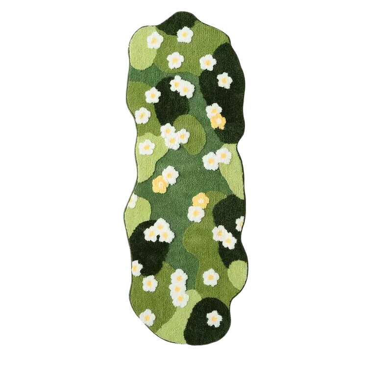 Kusový koberec Zelená louka, 60x160, zelená, dětský pokoj, Mujkoberec Original