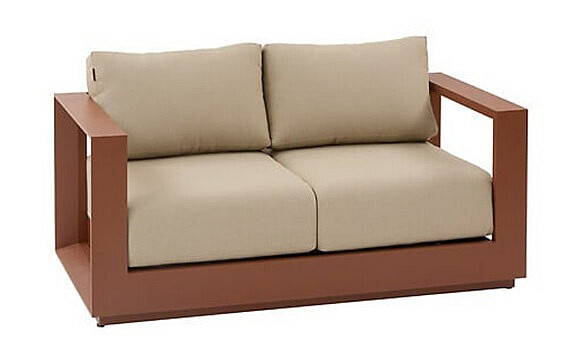 Hliníková 2-místná lavice MADRID (mahagon)