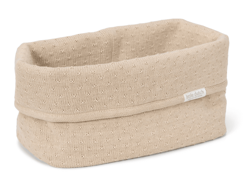 Little Dutch Košík pletený velký Pure Soft Beig