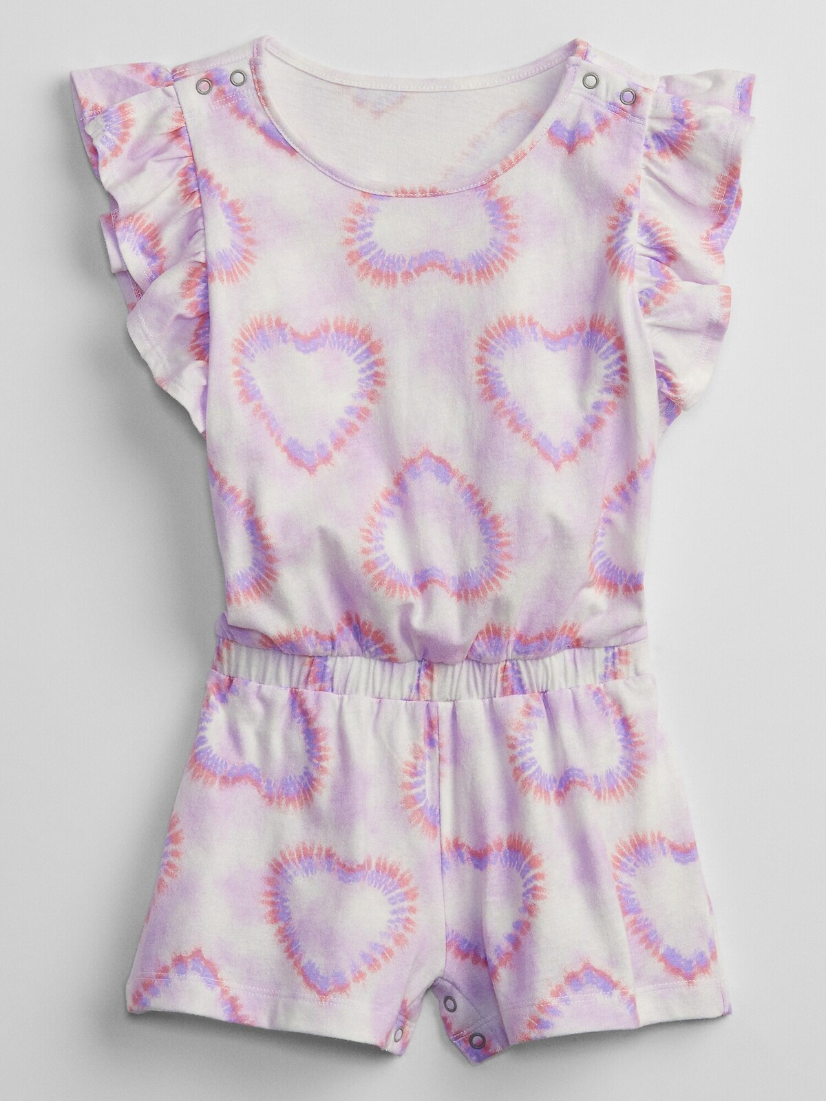 GAP Dětský overal ruffle romper - Holky