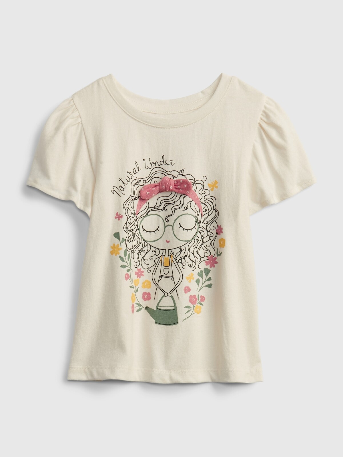 GAP Dětské tričko bea fash graphic t-shirt - Holky