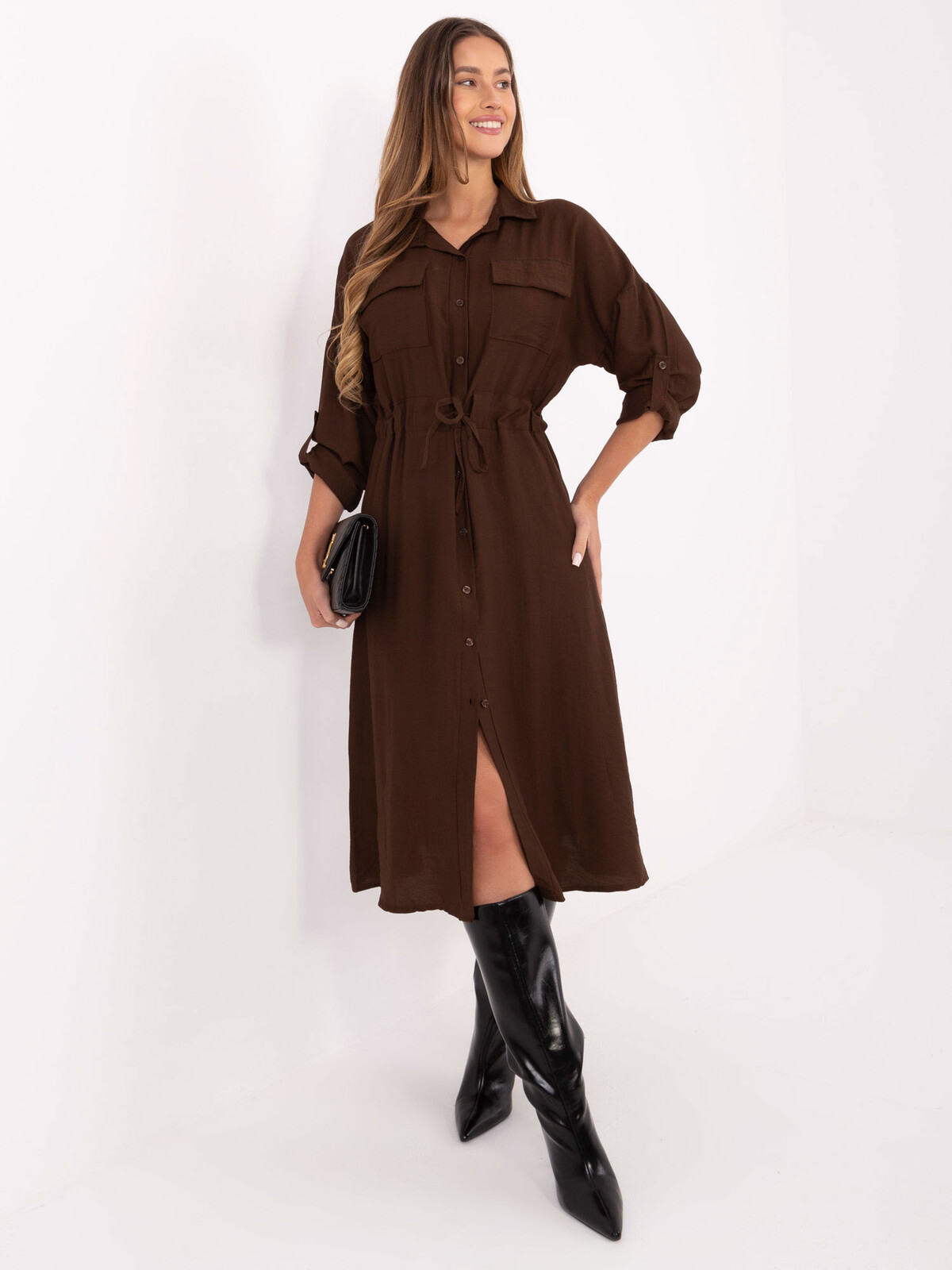 Dress-MI-SK-92446.29P-dark brown