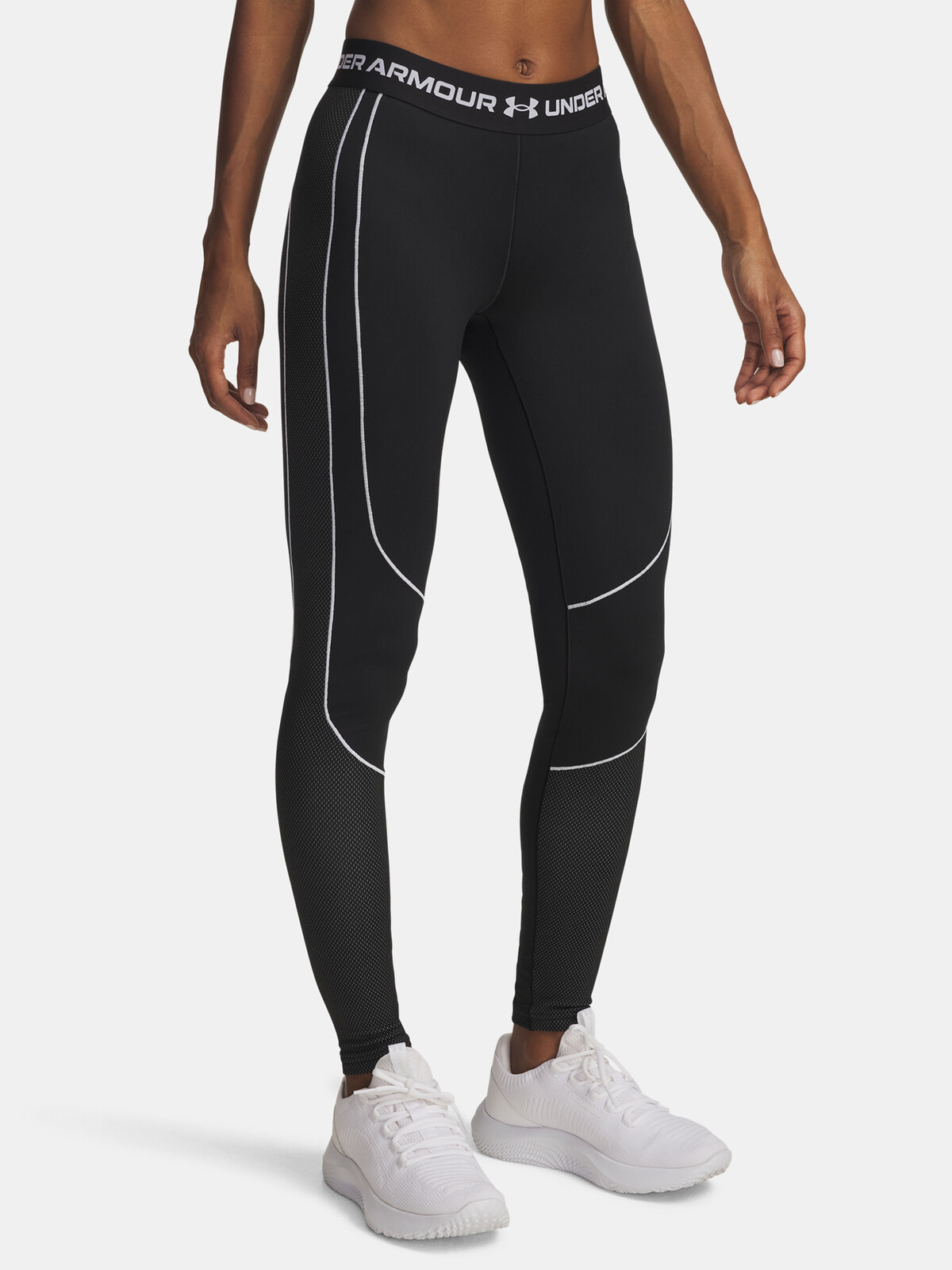 Dámské legíny Under Armour UA ColdGear Textured Legging-BLK - Dámské