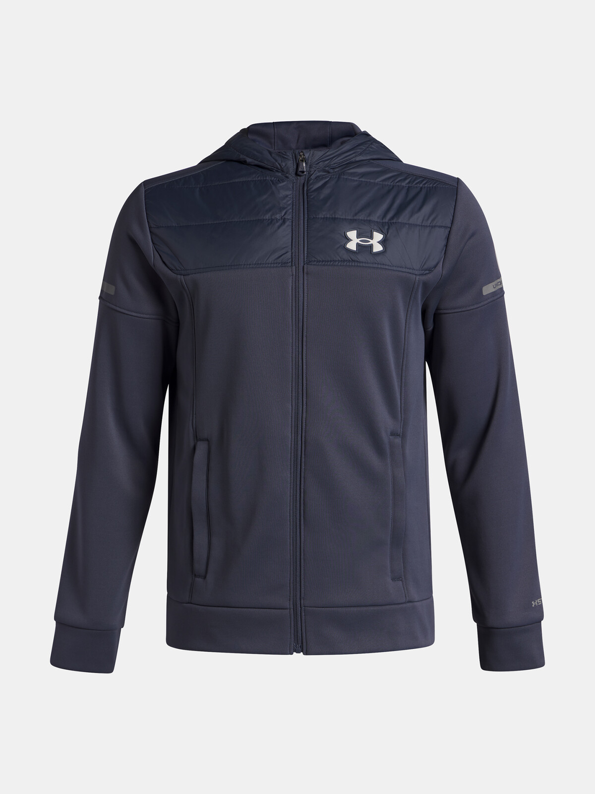 Chlapecká mikina Under Armour UA Armour Flc Pro Utility FZ-GRY - Kluci