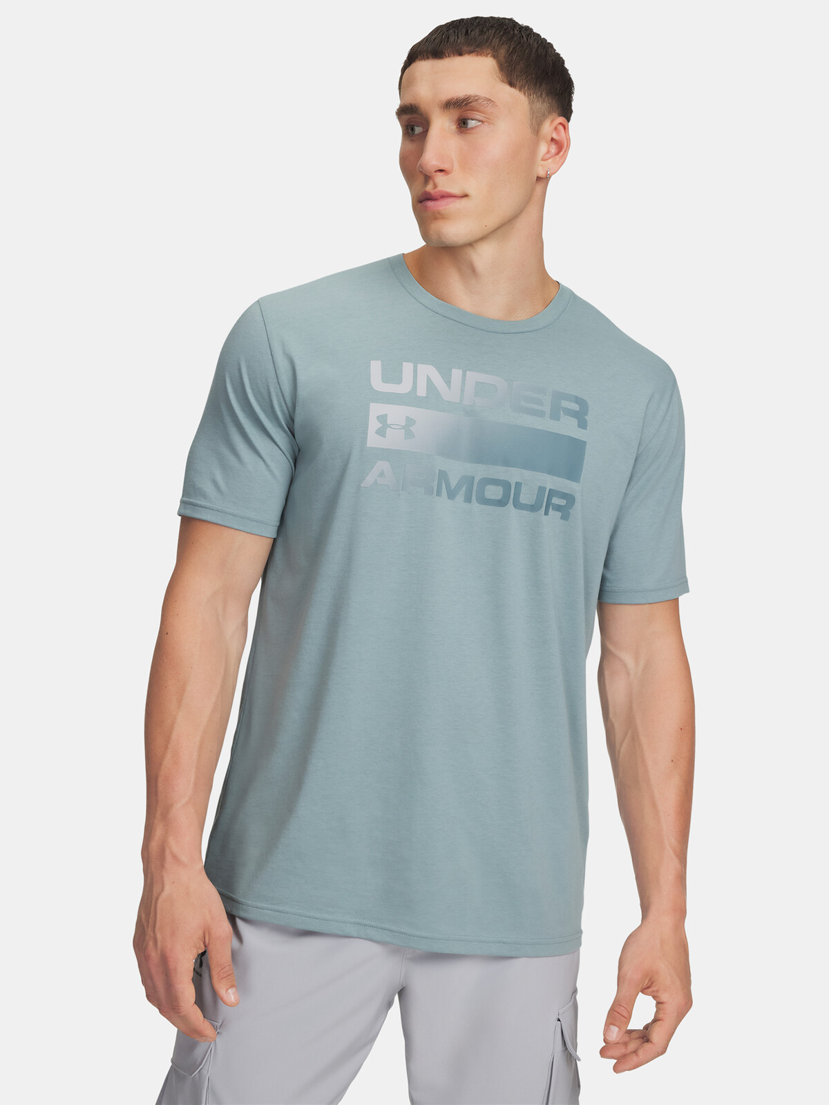 Pánské tričko Under Armour UA TEAM ISSUE WORDMARK SS-GRN - Pánské
