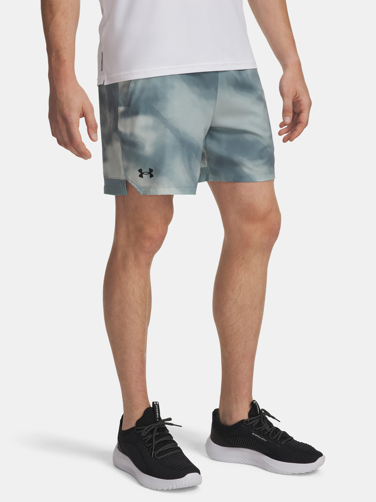 Pánské kraťasy Under Armour UA Vanish Woven 6in Prnt Sts-GRN - Pánské