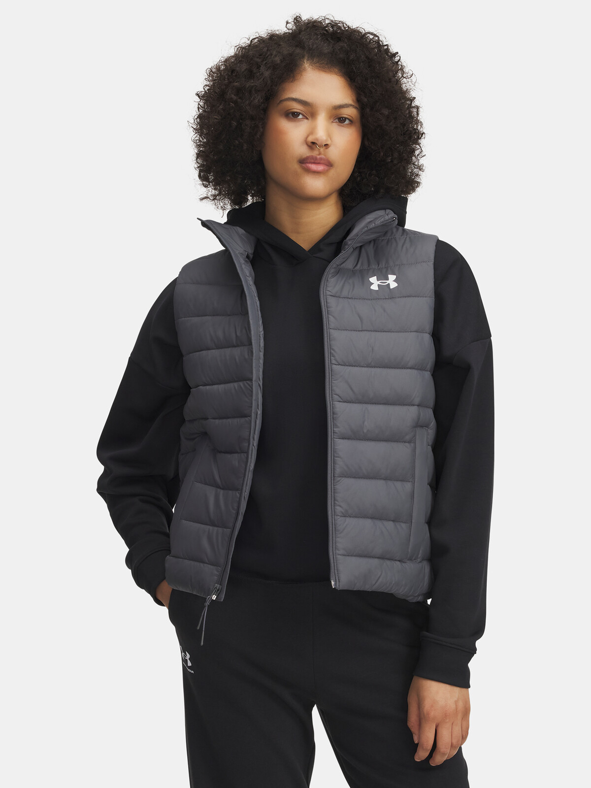 Dámská vesta Under Armour UA Sportswear Ins Vest-GRY - Dámské