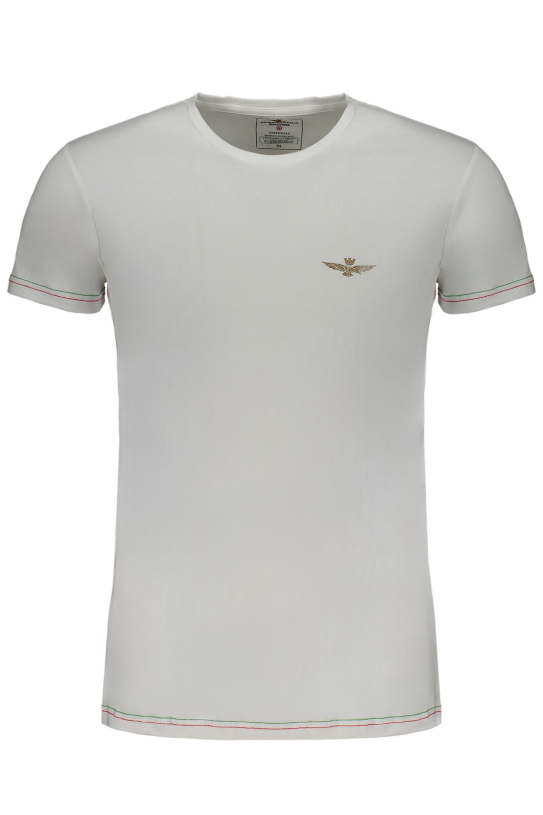 AERONAUTICA MILITARE MEN'S WHITE SHORT SLEEVE T-SHIRT