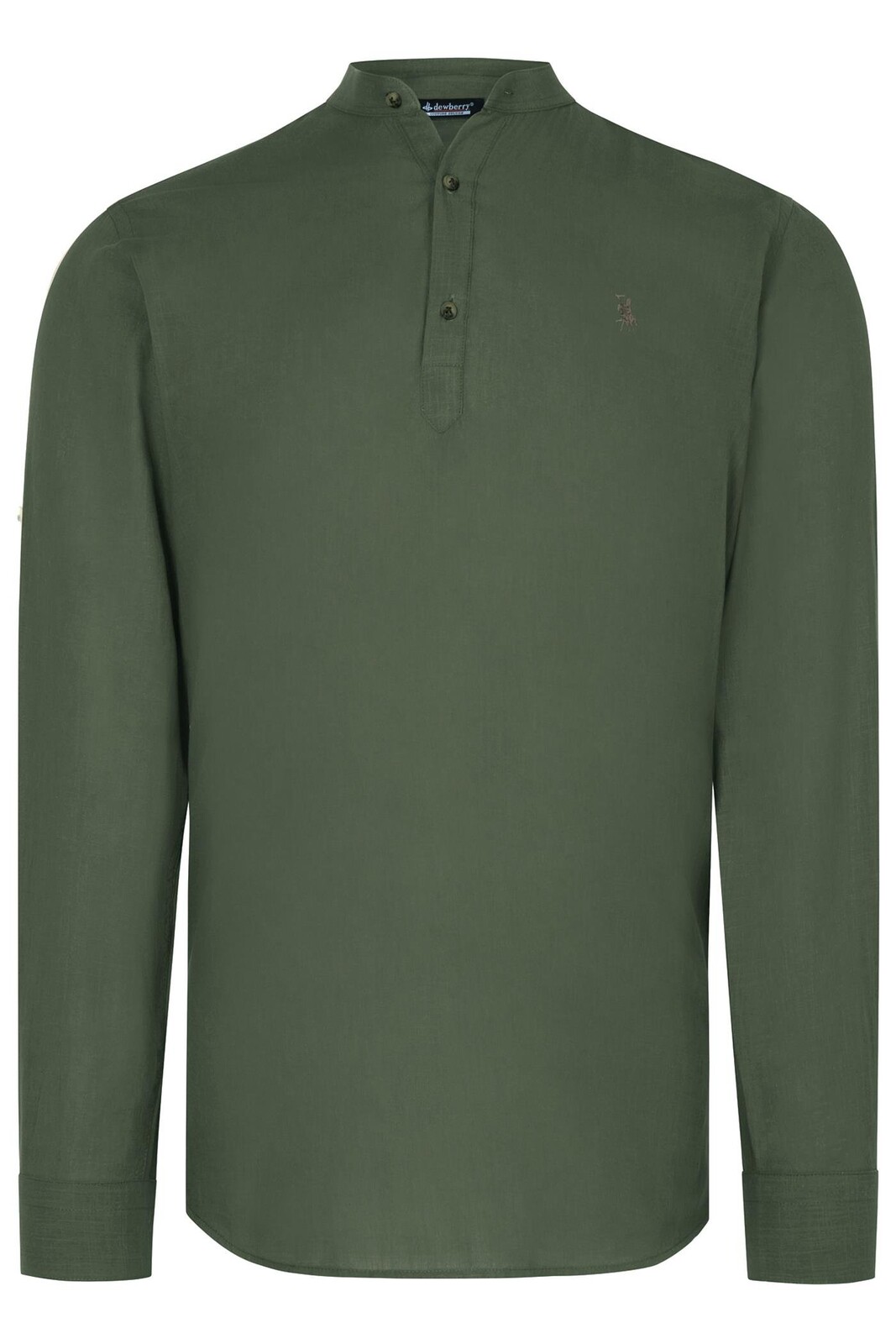 G983 DEWBERRY MEN'S COLLAR SHIRT-KHAKI