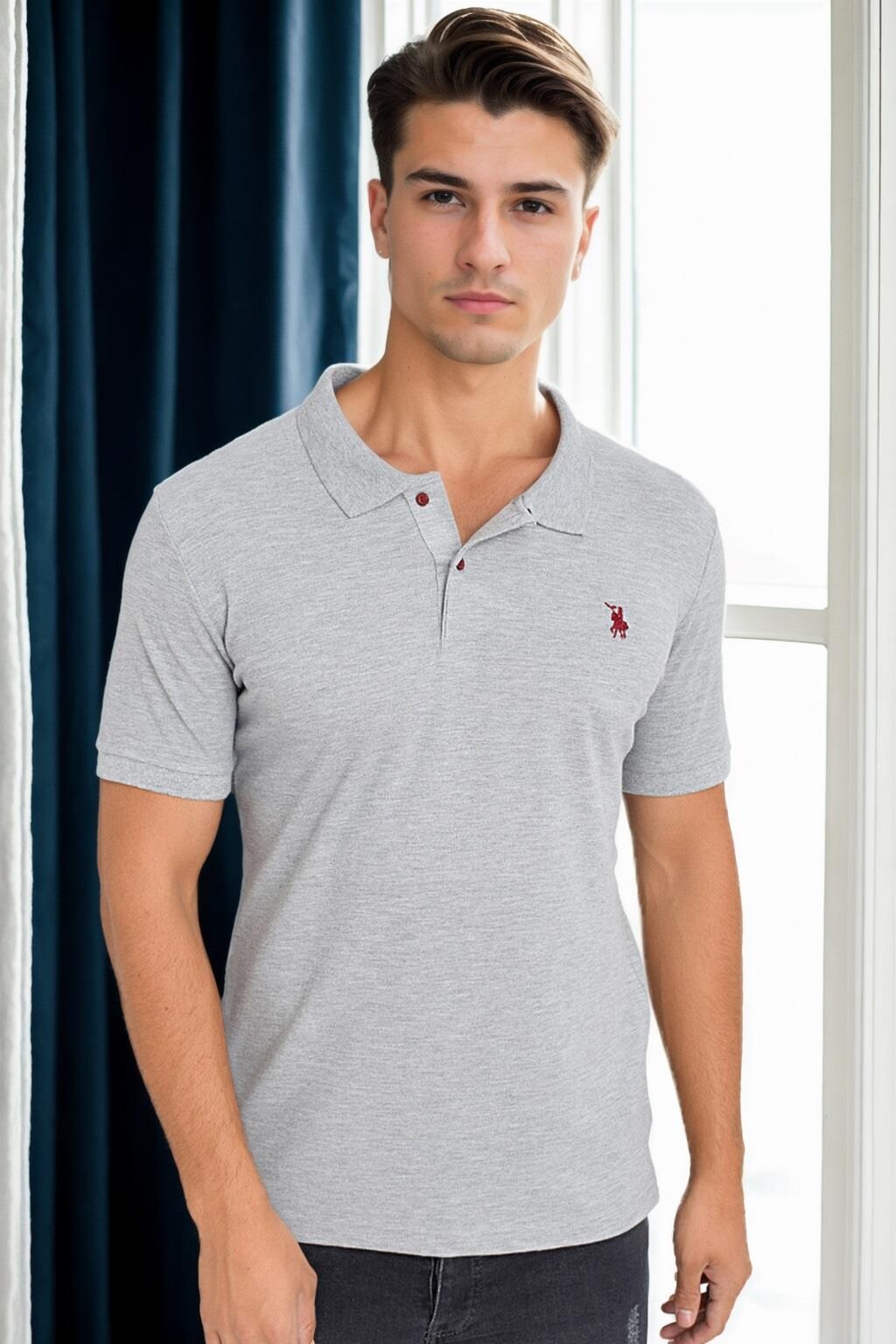 T9561 DEWBERRY MEN'S TSHIRT-GREY