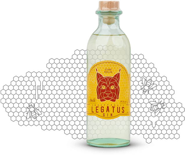 LEGATUS Gin Stará včelka 0,5 l 38 %