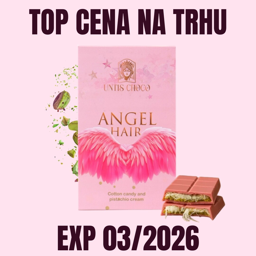 UNTIS CHOCO Čokoláda Angel Hair 80 g EXP 03/2026