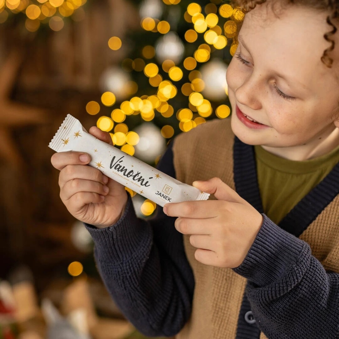 JANEK Vánoční karamelovo - mléčná tyčinka 40 g