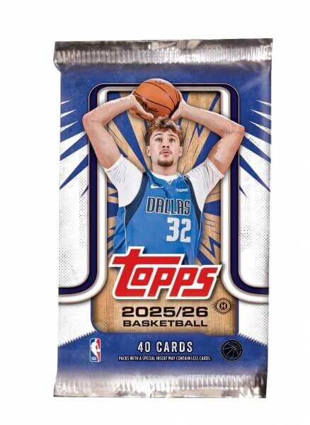 2025-2026 NBA karty Topps Basketball Jumbo Hobby balíček