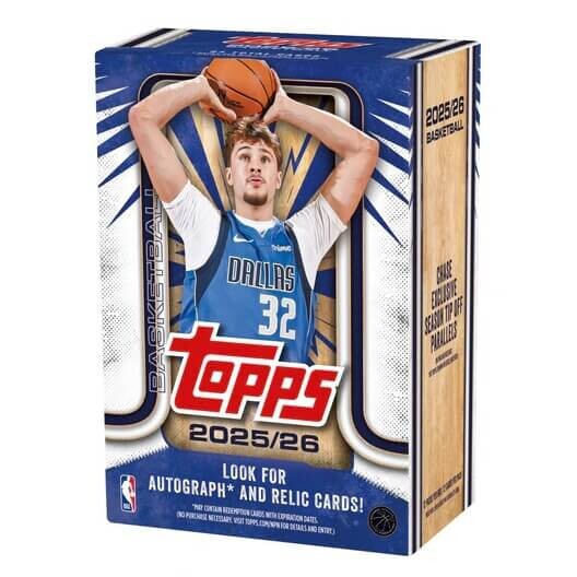 2025-2026 NBA karty Topps Basketball Blaster Box