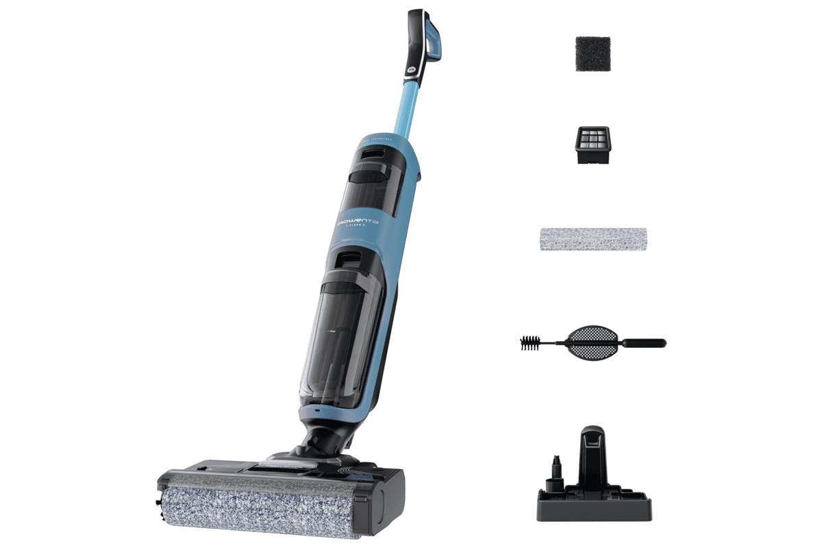 Víceúčelový vysavač Rowenta X-Clean 2 na mokré a suché vysávání GZ2271E0 Modrozelená