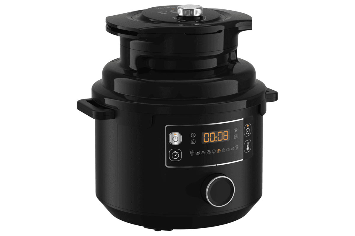 Elektrický tlakový hrnec Tefal Turbo Cuisine+ Crispy CY75X8F0 Černá