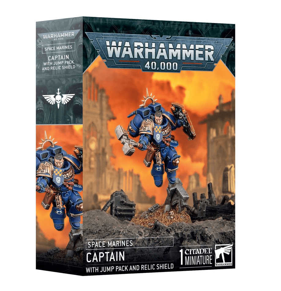 Games Workshop Warhammer 40000: Captain with Jump Pack and Relic Shield