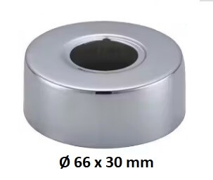 Eco produkty Krycí růžice k baterii, válcová, průměr 66mm x 30mm - závit 3/4